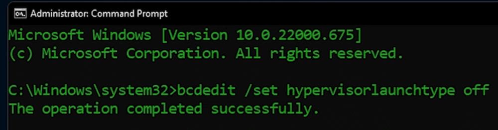DisableHyperV4 BuckCheat