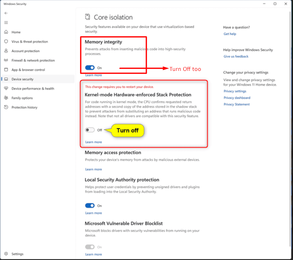 disablecoreisolationprotection2 BuckCheat